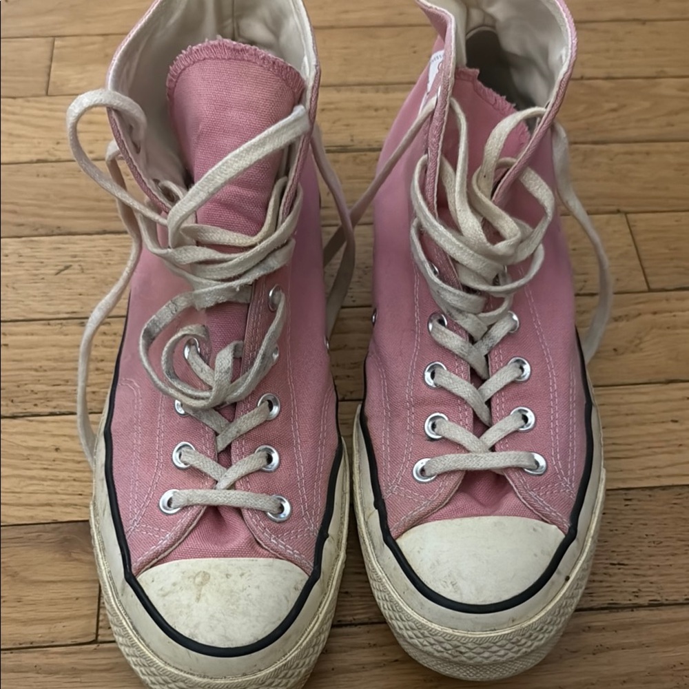 Converse Pink Canvas High-Tops